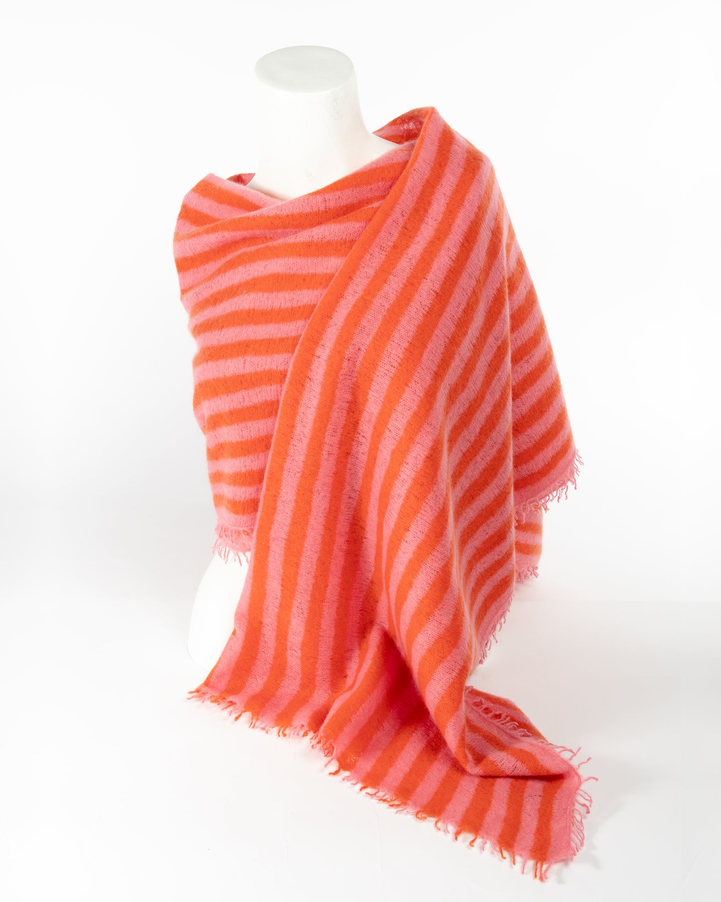 Cashmere stole knit "Maritim Stripes"