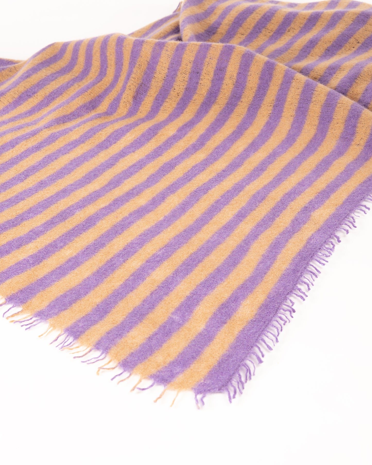 Cashmere-Schal Strick "Maritim Stripes" Lilac