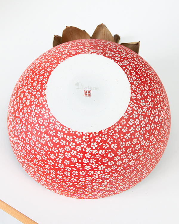 Service “RedFlowery” bowl