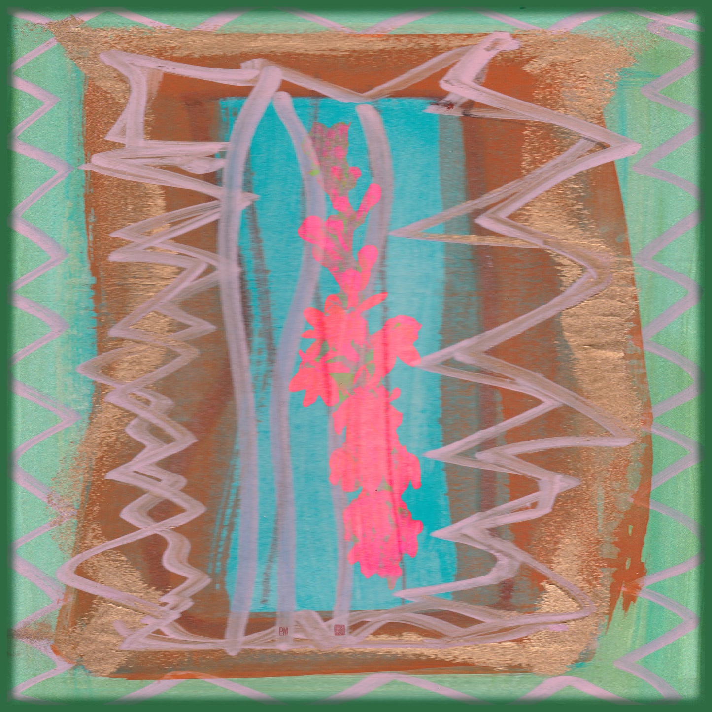 Foulard "Pink Flower"