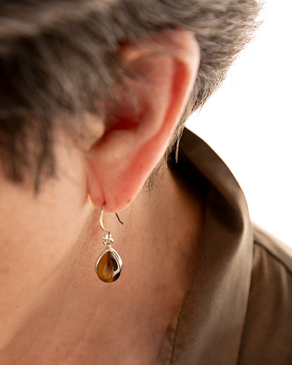 Ohrhänger “Tigerauge-Gelb”