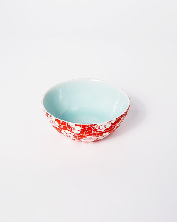 Service “RedFlowery” bowl