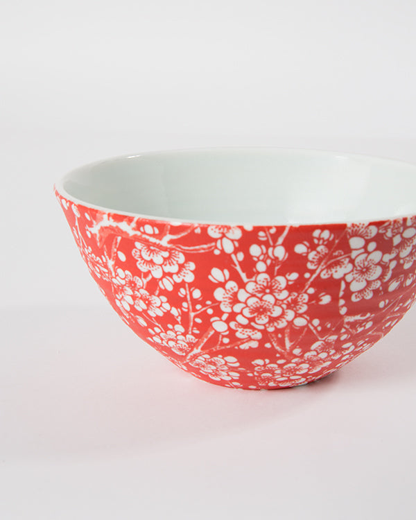 Service “RedFlowery” bowl