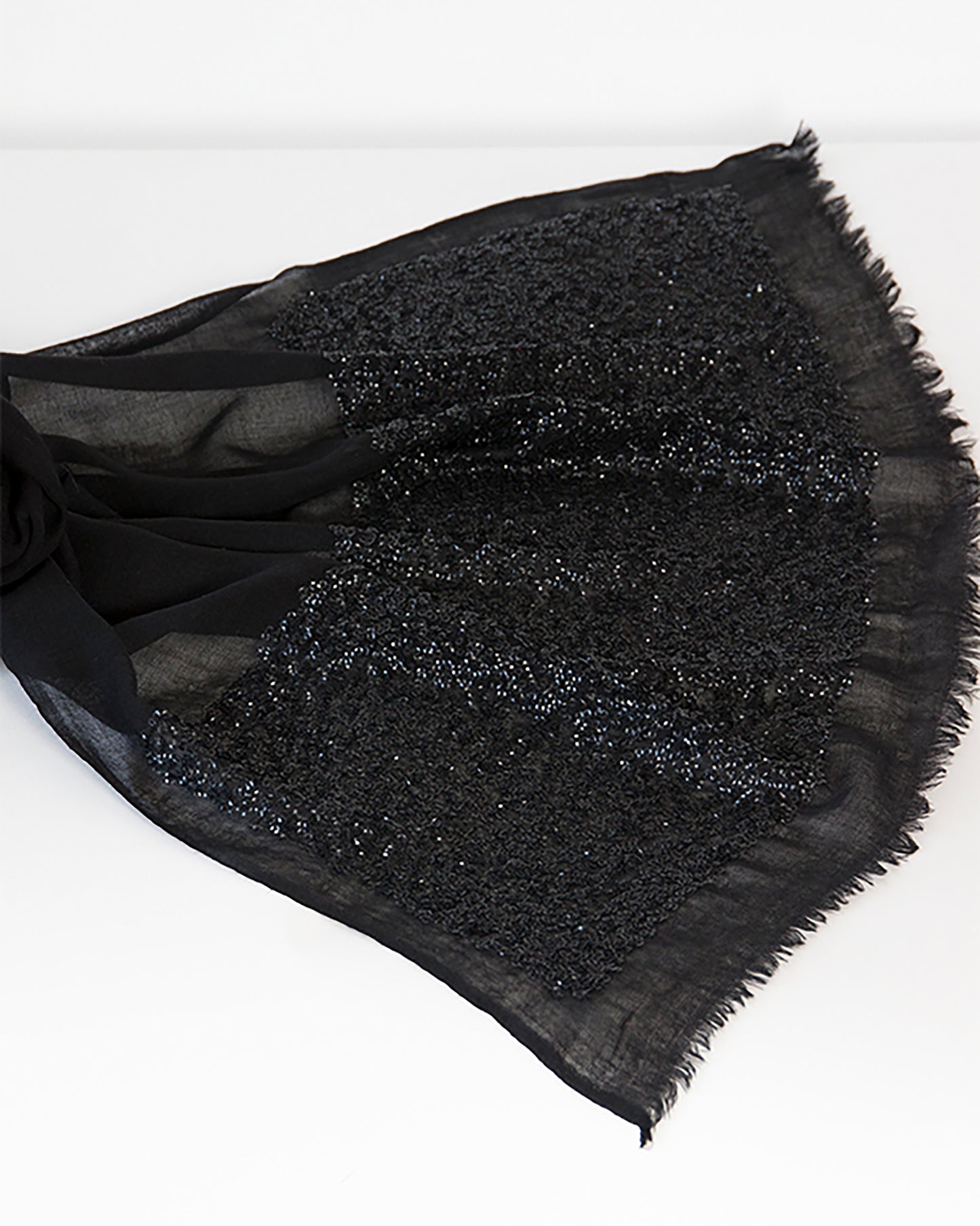Schal "Pailletten" schwarz