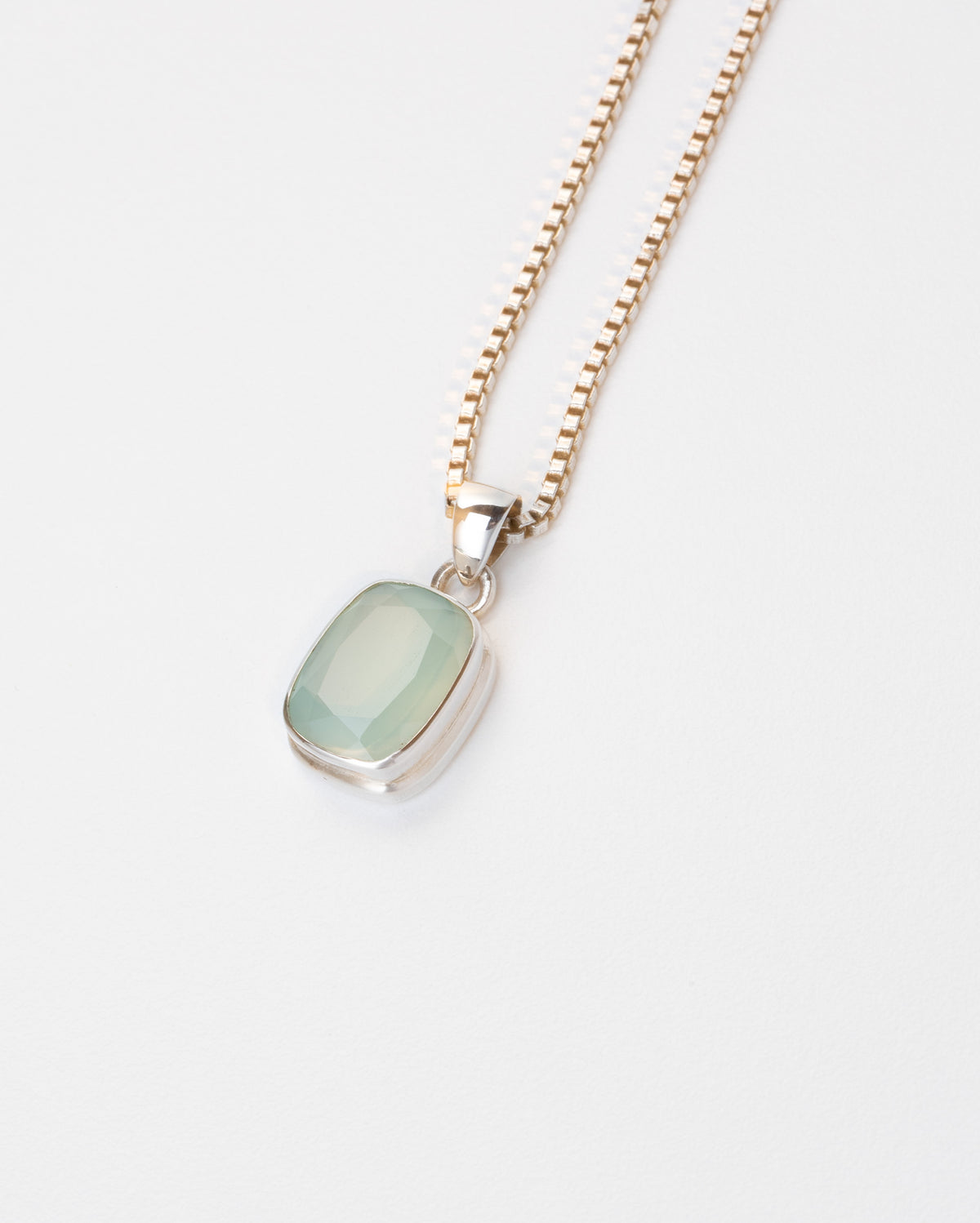 Schmuckanhänger "Chalcedon Grün"