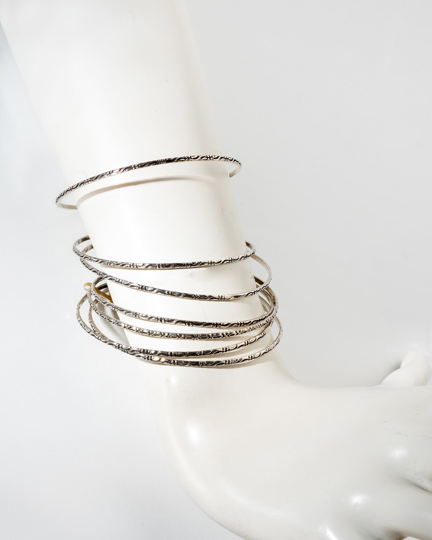 Silver bangles