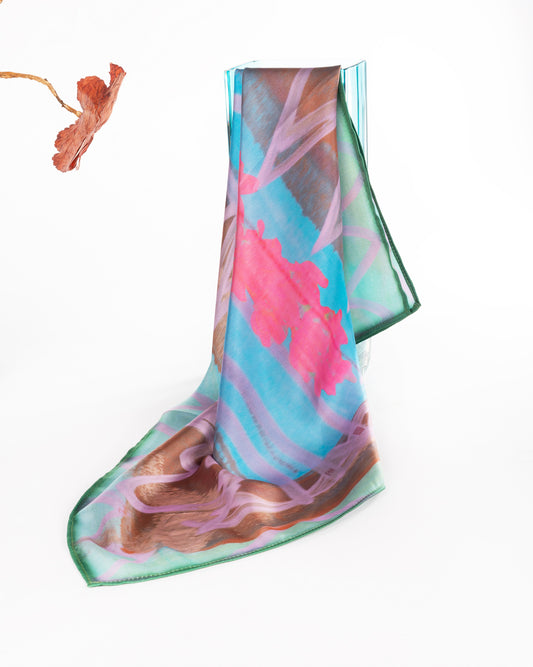 Foulard "Pink Flower"