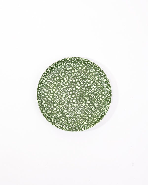 Service “GreenFlowery” cake plate