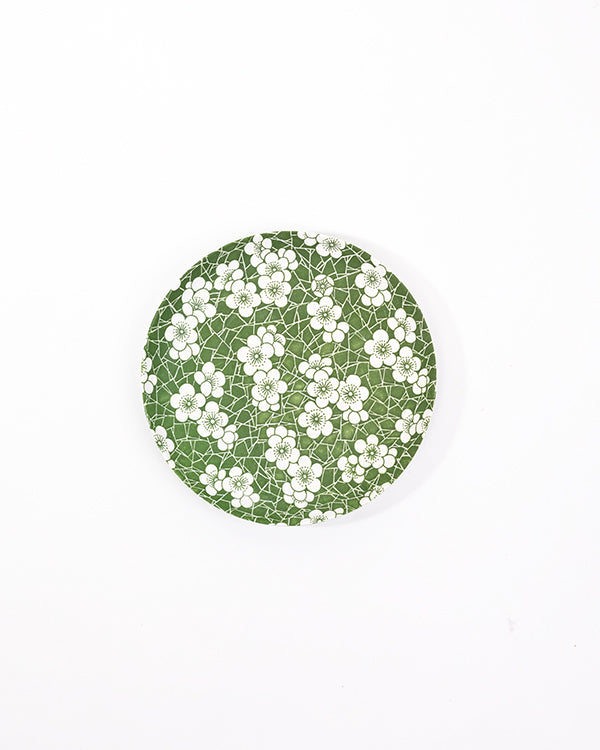 Service “GreenFlowery” cake plate