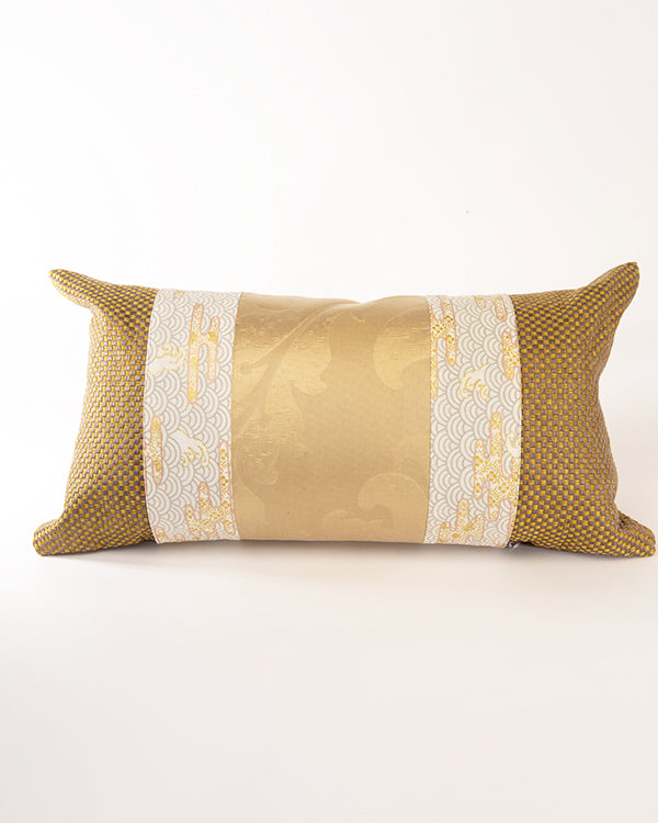 Cushion cover “Banderole yellow”