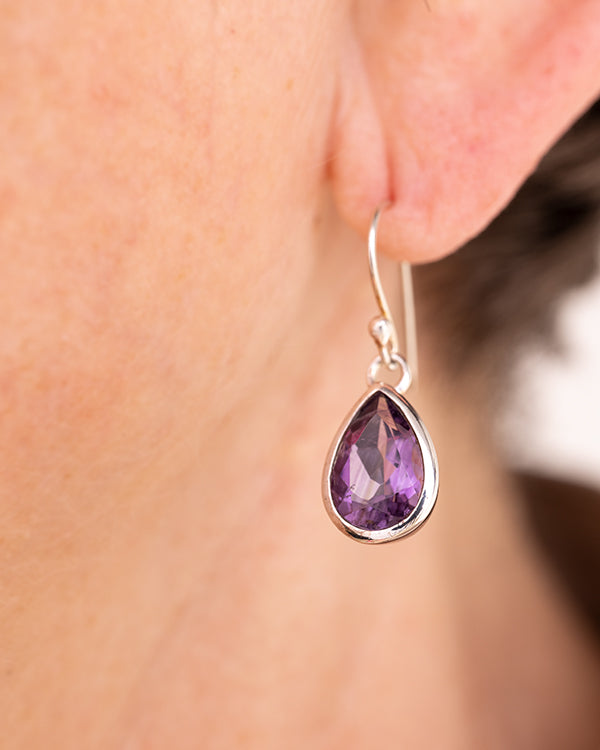 Earrings “Amethyst Violet”