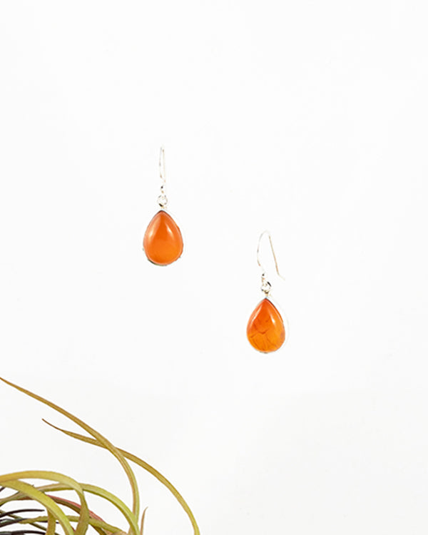 Earrings “Carnelian Orange”