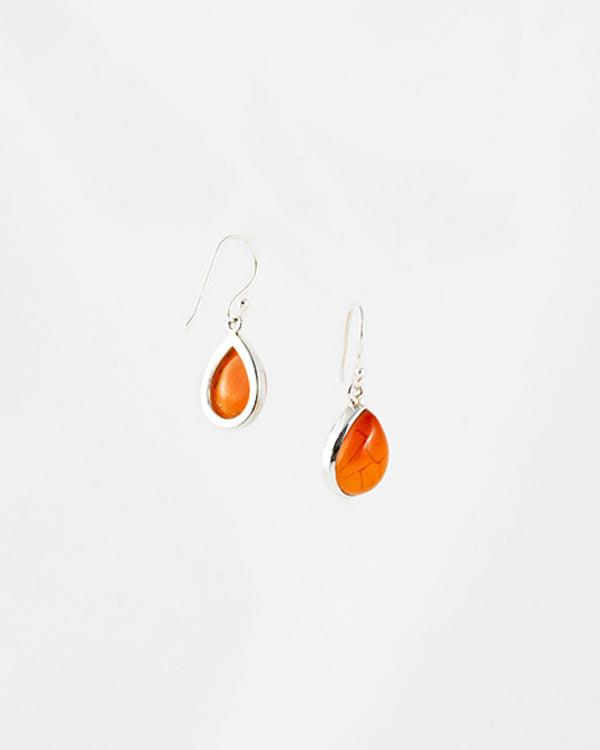 Earrings “Carnelian Orange”