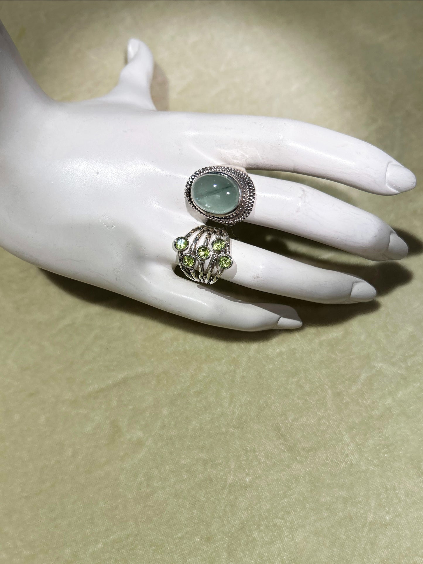 Ring "5 Peridot-Stones"