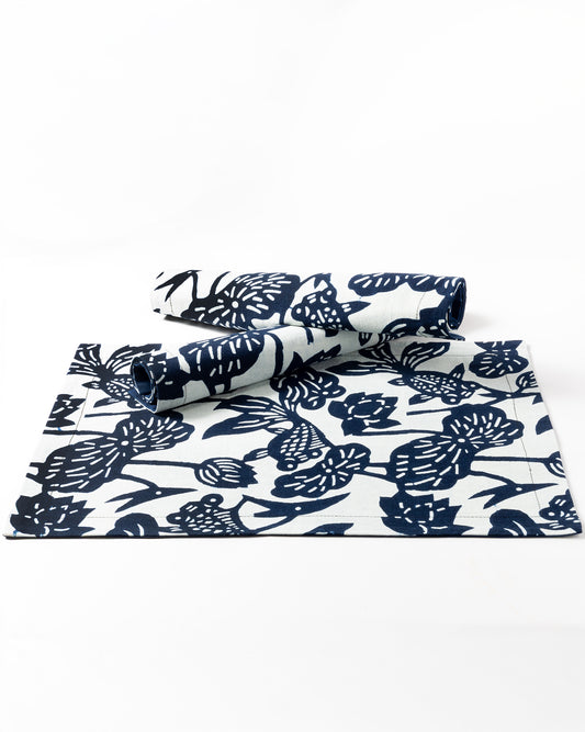 Tischsets Blue Nankeen "Fishes"