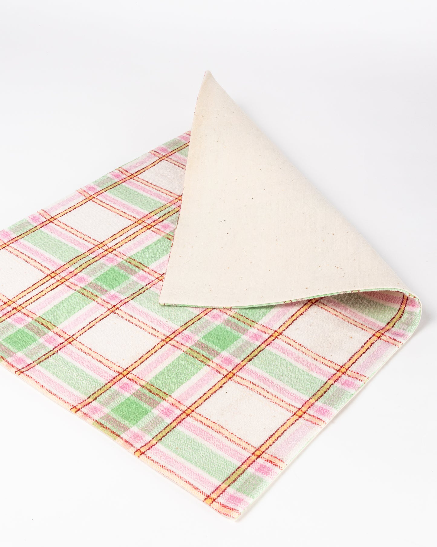 Placemats "Chinese Checks" green/pink