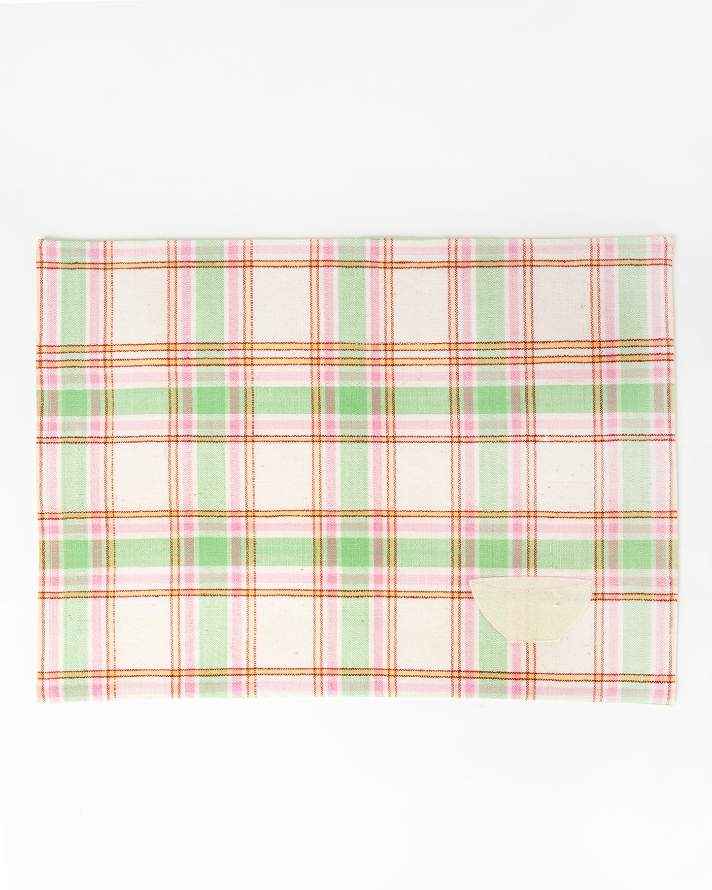 Placemats "Chinese Checks" green/pink