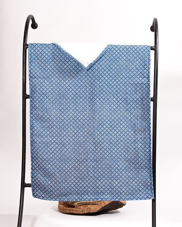 Uchino Towels “komon” blue